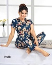 SATIN PRINTED NIGHT SUITE - WOMENS PRINTED CO-ORD SET FOR WOOMENS AND GIRLS