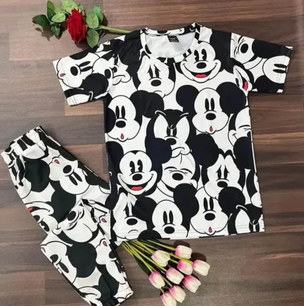 Women Printed Co-Ords Set Night Suit And Night Dress in Lowes Price