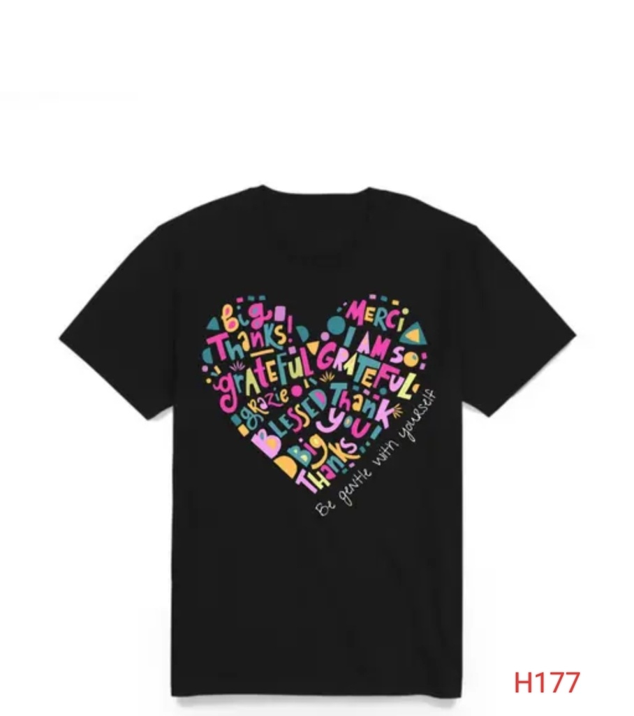 black t-shirt