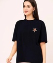 Women's Cotton Graphic Printed Oversize Tshirt