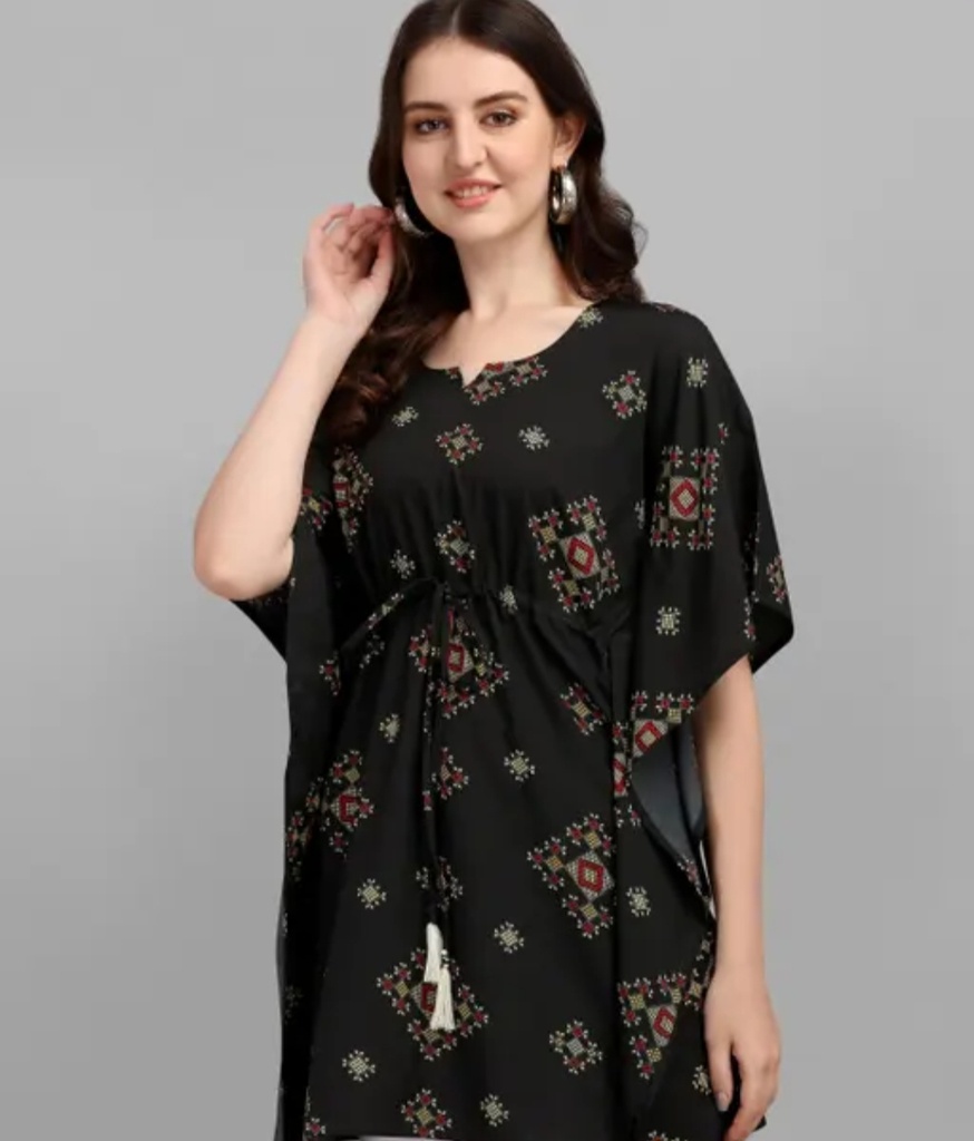 Fabflee Women's Botanical White Tops & Tunics