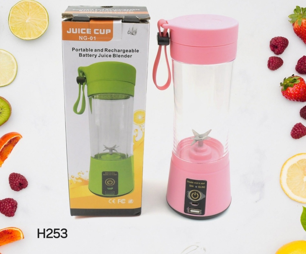 Multi-Purpose Portable USB Electric Juicer 6-Blades, Protein Shaker, Blender Mixer Cup