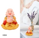 Solar Power Moving Buddha Car Ornament (1 Pc)