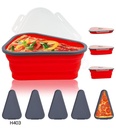 Reusable Expandable Pizza Storage Container with 5 Microwavable Trays – Adjustable for Home & Outdoor Use