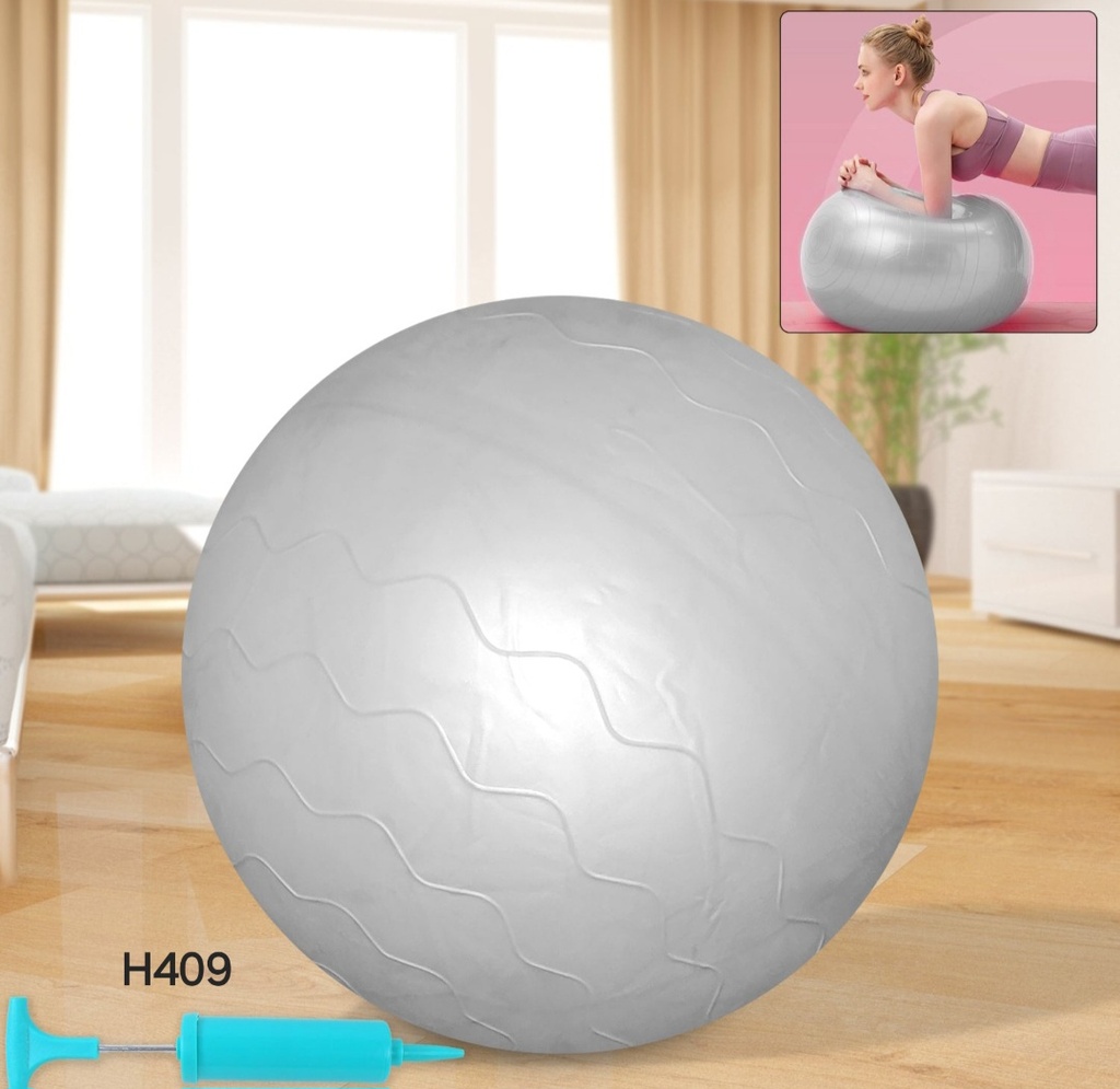 Heavy Duty Gym Ball Non-Slip Stability Ball with Foot Pump for Total Body Fitness