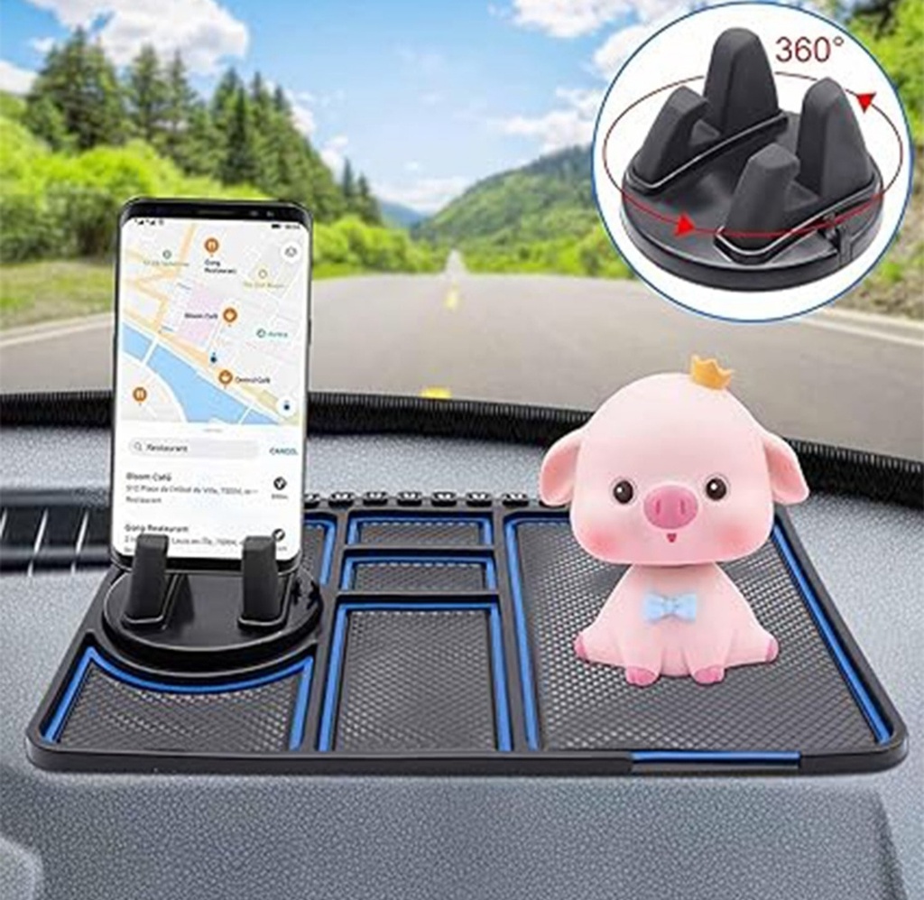 Car Dashboard Mat & Mobile Phone Holder Mount