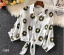 Printed crop shirt Top For Woman fasion