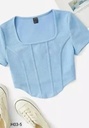 2 Four Line Top brown