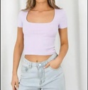 CASUAL SCOOP NECK-Square Neck TOP FOR WOMEN Maroon