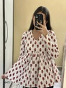 Women Top| Short Kurta for Women|Trendy Floral Short Kurta|Festival Wear Short Kurta