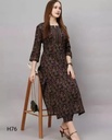 Cotton Kurtis Women's Printed Pattern Cotton Kurti with Pant kurta set ( Offer 399)