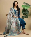 FANCY COTTON KURTA SET WITH DUPATTA