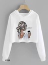 Yummy Crop Hoodie Sweat Women Girl Cute Casual Stylish Latest White hoodie coffee girl