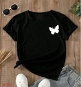 NRF black graphic polyester printed t-shirt for women