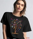 Stylish fashionable half sleeve Graphic Printed Regular T-Shirt for Women