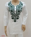 Rayon short kurti embroiderede