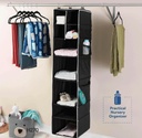 9 Shelf Hanging Closet Organizer with 5 Drawer Organizers