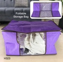 Clothing storage bag with zipper, non-woven storage bag for storing the clothes and sarees
