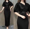 Maxi Dress with Puff Sleeves