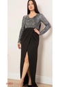 Midnight Silver Sequin and Black Lycra One-Piece