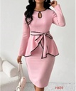 Women's Peplum Style Dress Western Maxi Dresses for Women Knee Length Dresses for Girls Women