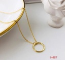 Vassaley Single Layered Circle Necklace For Girls And Women